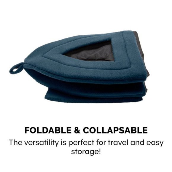 NWT FurHaven Dog or Cat Tent, Small, Navy w/white stars and moons - Picture 4 of 6